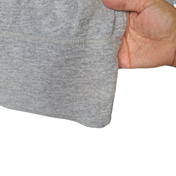 WE THE FREE Palisades Off Shoulder Pullover Slub Knit Sweater Top Grey Size M - Picture 5 of 9